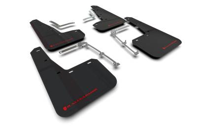 Rally Armor - Rally Armor MF74-UR-BLK/RD Black Mud Flap Red Logo