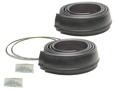 Pacer Performance - Pacer 52-189 Flexy Flare Rubber Fender Extensions HD Reinforced 2.5"x58" 4pc Kit