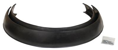 Pacer Performance - Pacer 52-175 Flexy Flare Rubber Fender Wide No Lip Side Mount 4.25"x58" Pair