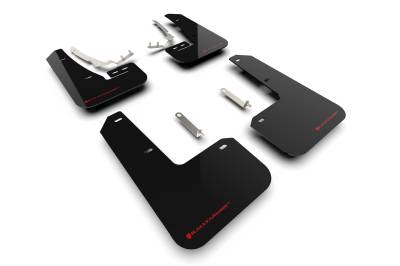 Rally Armor - Rally Armor MF80-UR-BLK/RD Black Mud Flap Red Logo
