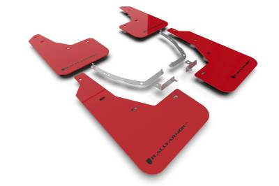 Rally Armor - Rally Armor MF87-UR-RD-BLK Red Mud Flap Black Logo