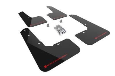 Rally Armor - Rally Armor MF76-UR-BLK/RD Black Mud Flap Red Logo