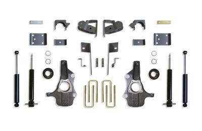 MaxTrac - MaxTrac KS331935S 3"/5" Lowering Kit w/Spindles & Struts for 19-25 GM 1500 2/4WD
