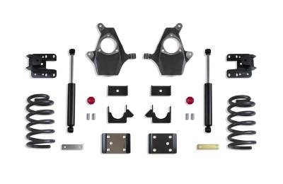 MaxTrac - MaxTrac KS331535-6 3"/5" LOWERING KIT SPINDLES/COILS SINGLE CAB CAST STEEL ARMS