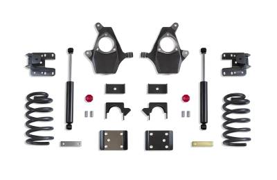 MaxTrac - MaxTrac KS331546-6 4"/6" Lowering Kit Spindles/Coils Single Cab Cast Steel Arms