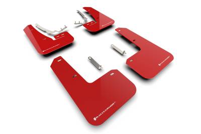 Rally Armor - Rally Armor MF80-UR-RD/WH Red Mud Flap White Logo