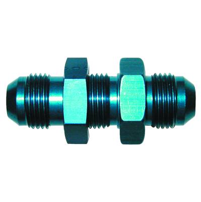SpeedFx - SpeedFX 561232 Coupler Straight Bulkhead Flare -12AN Blue Aluminum EACH