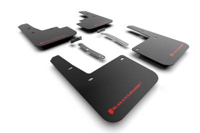 Rally Armor - Rally Armor MF93-UR-BLK-RD Black Mud Flap Red Logo