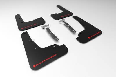 Rally Armor - Rally Armor MF69-UR-BLK-RD Black Mud Flap Red Logo