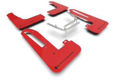 Rally Armor - Rally Armor MF97-UR-RD-BLK Red Mud Flap Black Logo