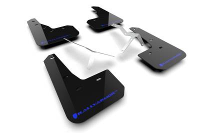 Rally Armor - Rally Armor MF109-UR-BLK-BL Black Mud Flap Blue Logo