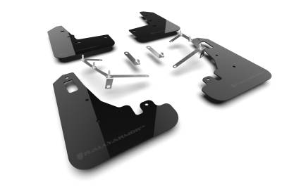 Rally Armor - Rally Armor MF99-UR-BLK-DGRY Black Mud Flap Dark Grey Logo