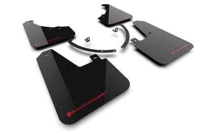 Rally Armor - Rally Armor MF118-UR-BLK-RD Black Mud Flap Red Logo for 24-25 Santa Fe & XRT