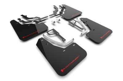 Rally Armor - Rally Armor MF117-UR-BLK-RD Black Mud Flap Red Logo