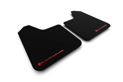 Rally Armor - Rally Armor MF12-BAS-RD-LRT Black Mud Flap Red Logo