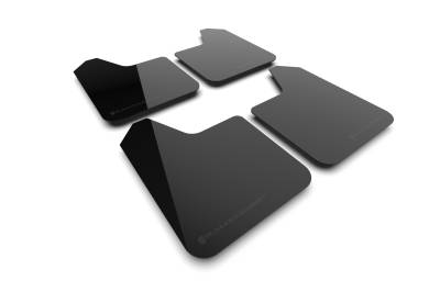 Rally Armor - Rally Armor MF12-UR-BLK-MBK Black Mud Flap Metallic Black Logo
