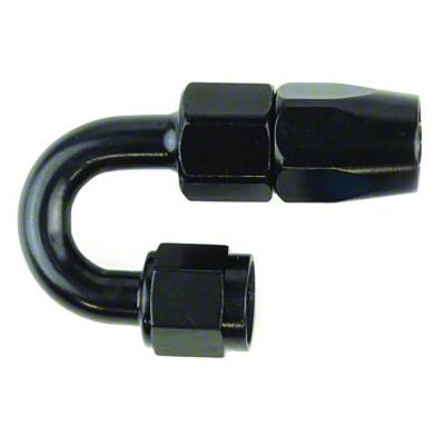 SpeedFx - SpeedFX 510680BK Hose End Full Swivel -6AN 180-DEG Black Aluminum EACH