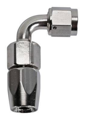 SpeedFx - SpeedFX 510690E Hose End Full Swivel -6AN 90-DEG Electro Nickel Aluminum EACH