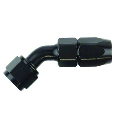 SpeedFx - SpeedFX 510845BK Hose End Full Swivel -8AN 45-DEG Black Aluminum EACH