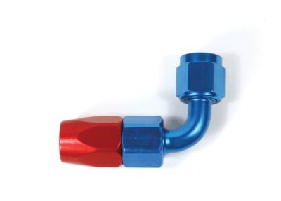 SpeedFx - SpeedFX 511090 Hose End Full Swivel -10AN 90-DEG Red/Blue Aluminum EACH