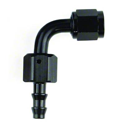 SpeedFx - SpeedFX 520690BK Hose End Full Swivel Push-On -6AN 90-DEG Black Aluminum EACH