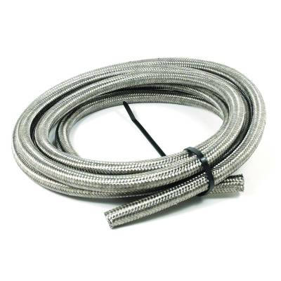 SpeedFx - SpeedFX 5320620 Braided Hose -6AN 20' Stainless Steel for Fuel/Oil/Coolant