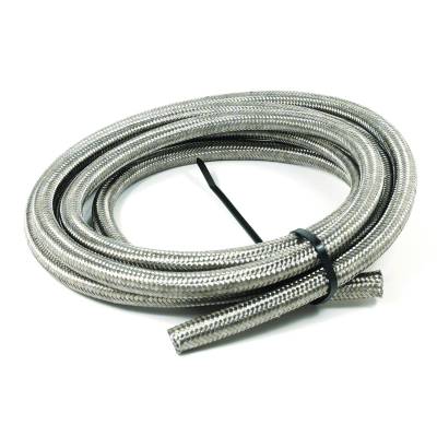 SpeedFx - SpeedFX 5320806 Braided Hose -8AN 6' Stainless Steel for Fuel/Oil/Coolant