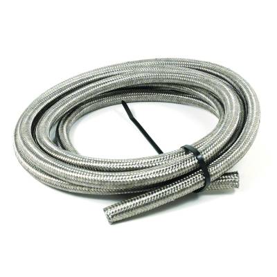 SpeedFx - SpeedFX 5321020 Braided Hose -10AN 20' Stainless Steel for Fuel/Oil/Coolant