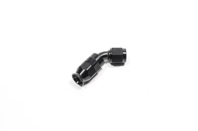 RADIUM Engineering - RADIUM Engineering 14-0632 6AN Hose End 45-DEG PTFE Black