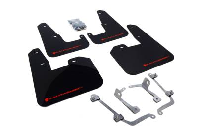 Rally Armor - Rally Armor MF15-UR-BLK/RD Black Mud Flap Red Logo