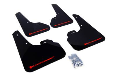 Rally Armor - Rally Armor MF17-UR-BLK/RD Black Mud Flap Red logo