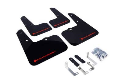 Rally Armor - Rally Armor MF24-UR-BLK/RD Black Mud Flap Red Logo