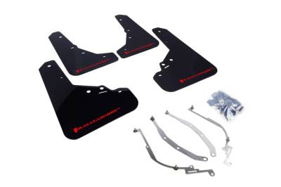 Rally Armor - Rally Armor MF25-UR-BLK/RD Black Mud Flap Red Logo