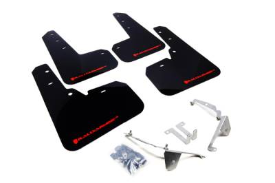 Rally Armor - Rally Armor MF26-UR-BLK/RD Black Mud Flap Red Logo