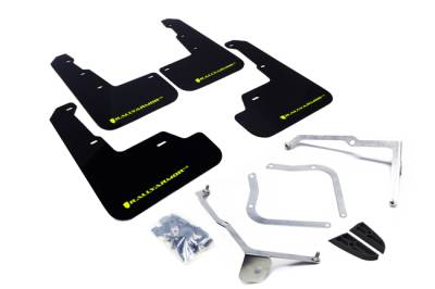 Rally Armor - Rally Armor MF32-UR-BLK/CGN Black Mud Flap Green Logo