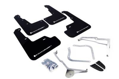 Rally Armor - Rally Armor MF32-UR-BLK/WH Black Mud Flap White Logo