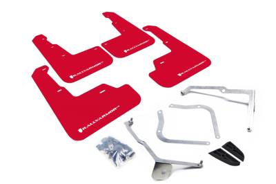 Rally Armor - Rally Armor MF32-UR-RD/WH Red Mud Flap White Logo