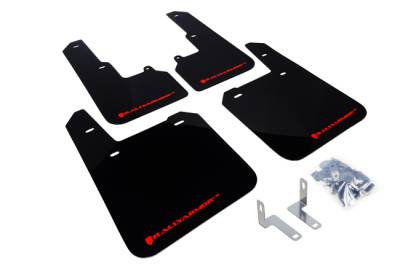 Rally Armor - Rally Armor MF36-UR-BLK/RD Black Mud Flap Red Logo