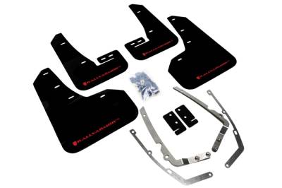 Rally Armor - Rally Armor MF37-UR-BLK/RD Black Mud Flap Red Logo