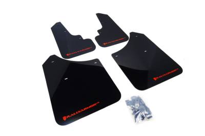 Rally Armor - Rally Armor MF5-UR-BLK/RD Black Mud Flap Red Logo