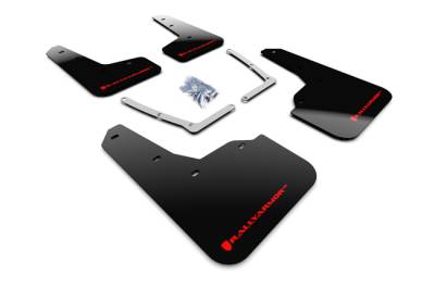 Rally Armor - Rally Armor MF50-UR-BLK/RD Black Mud Flap Red Logo