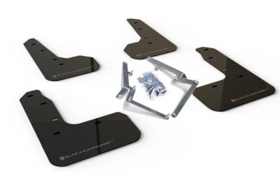 Rally Armor - Rally Armor MF51-UR-BLK/DGRY Black Mud Flap Dark Grey Logo