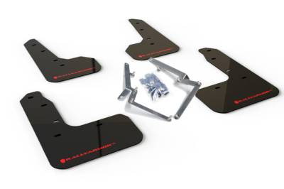 Rally Armor - Rally Armor MF51-UR-BLK/RD Black Mud Flap Red Logo