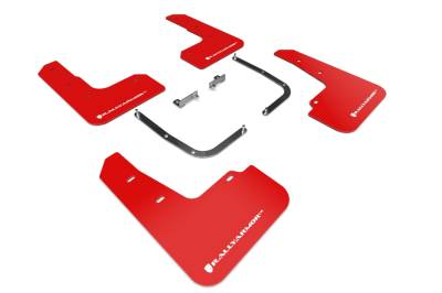 Rally Armor - Rally Armor MF58-UR-RD/WH Red Mud Flap White Logo