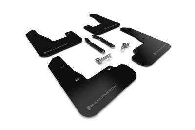 Rally Armor - Rally Armor MF59-UR-BLK/GRY Black Mud Flap Grey Logo