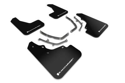 Rally Armor - Rally Armor MF61-UR-BLK/WH Black Mud Flap White Logo