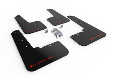 Rally Armor - Rally Armor MF66-UR-BLK/RD Black Mud Flap Red Logo
