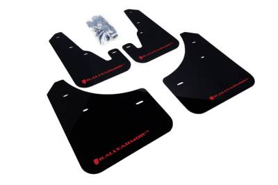 Rally Armor - Rally Armor MF9-UR-BLK/RD Black Mud Flap Red logo