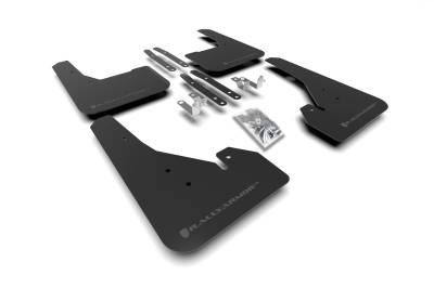 Rally Armor - Rally Armor MF67-UR-BLK/GRY Black Mud Flap Grey Logo