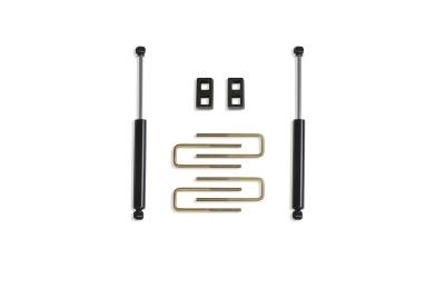 MaxTrac - MaxTrac 901320 2" Blocks/U-Bolts/Rear Shocks 07-18 Silverado & Sierra 1500 2WD